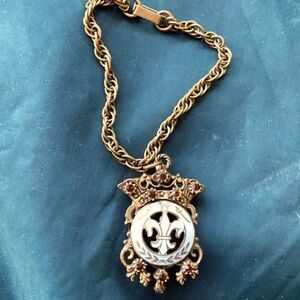 Heraldic coat of arms vintage bracelet
